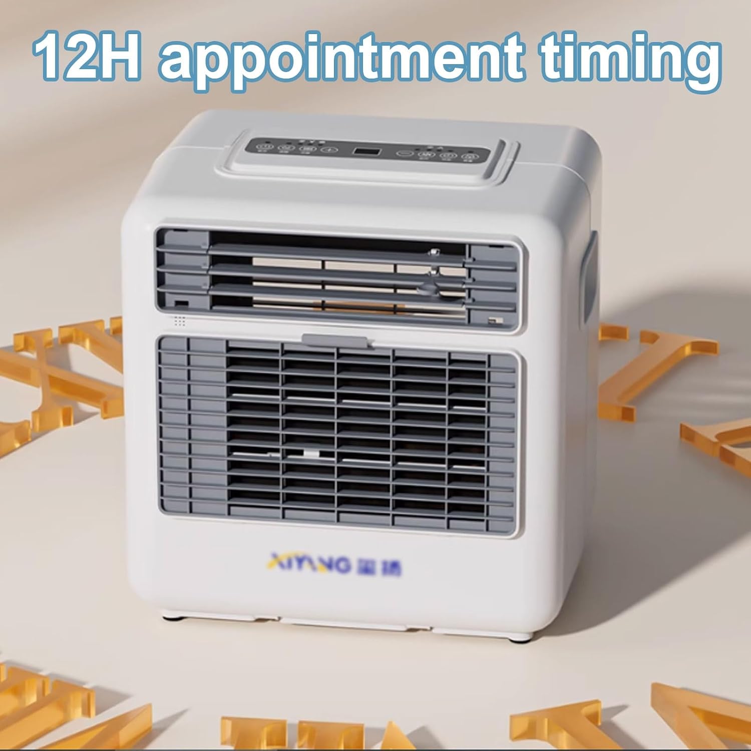 GENERIC Climatisation Portable Silencieuse 3 Vitesses De Ventilation Refroidisseur D'air Avec Clavier Et Télécommande Minuterie 12 H Ventilateur Climatiseur 220 V