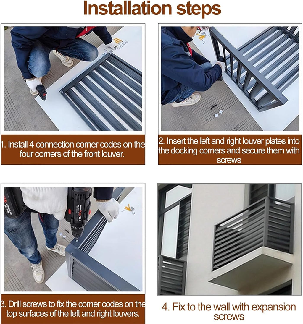 GENERIC Housse En Métal Pour Climatiseur Extérieur – Cage HVAC Résistante Aux Intempéries Pour Pompe à Chaleur AC Et Protection Contre Condensateur 100 X 50 X 70 Cm