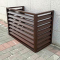 GENERIC Housse De Climatiseur D'extérieur Résistante Aux Intempéries – Protection De Pompe à Chaleur En Aluminium Réduisant Le Bruit – Barrière D'intimité Toutes Saisons Pour Les Conditions Météorologiques