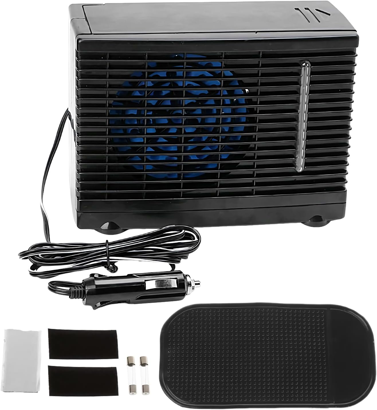  Ventilateur AC Portable Pour Véhicule | Appareil Ventilation Climatisation Véhicule Transportable | Rafraîchisseur D'Air Évaporatif 12V Pour Camion Camping-Car Voyage Sous-Sol Chambre Garage