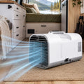  Climatiseur Mobile 2026,Climatiseur Portable Pour Tente De Camping Et Intérieur,Rafraîchisseur D'air Portable 4 En 1 Avec Fonctions Sommeil Et Déshumidification,Silencieux À 42Db DC1200W