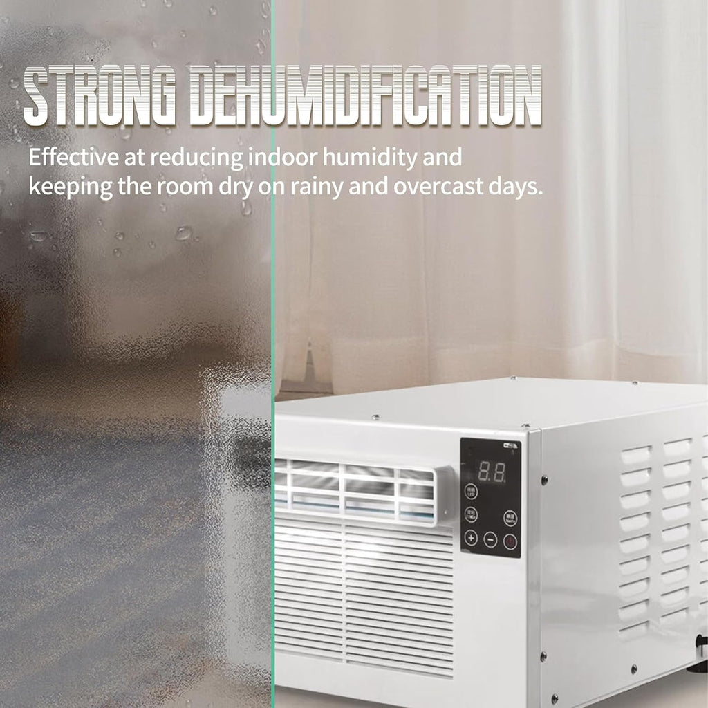  Climatiseur Portable, 1876 BTU Mini AC Avec Déshumidificateur, Refroidisseur Personnel Silencieux Pour La Chambre De Bureau De Dortoir, Conception Compacte Efficace Sur Le Plan énergétique Avec Téléco