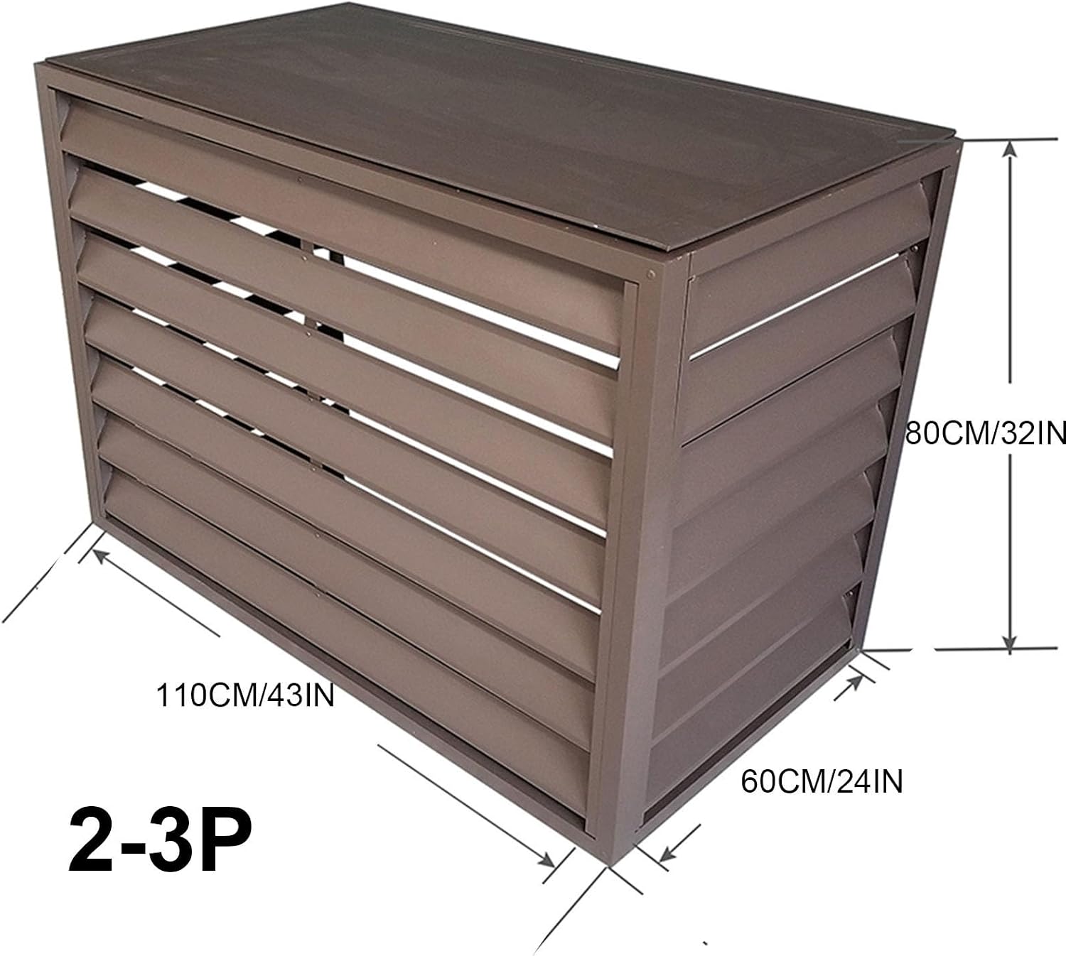  Couvercle En Aluminium Pour Unité Extérieure De Climatiseur, Couvercle Pour Mini Climatiseur Split, Couvercle Pour Radiateur De Climatiseur, Couvercle Pour Climatiseur Extérieur, Applicable à L'unit