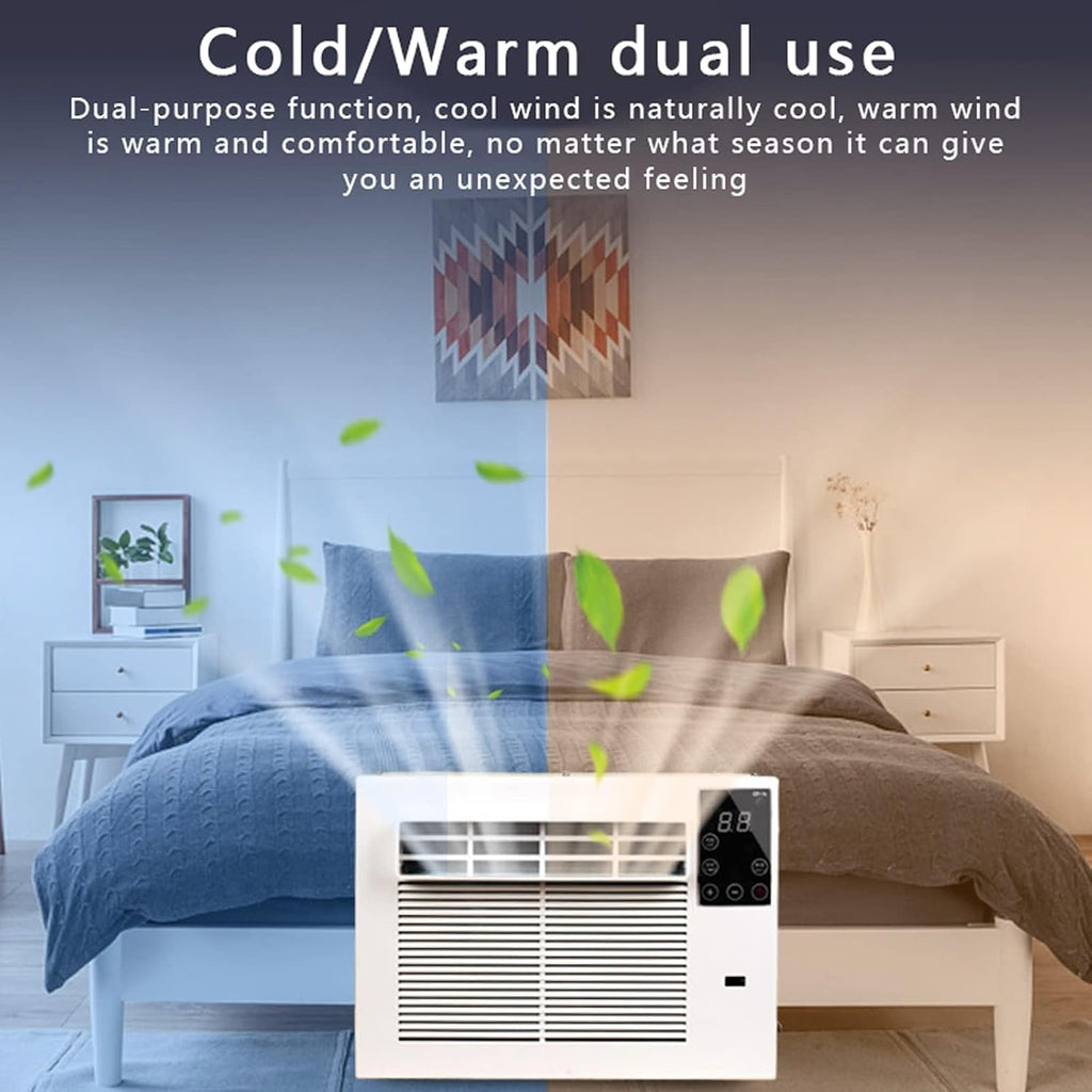  280W Mini Refroidisseur AC Portable Pour Chambre à Coucher, Unité De Séparation Efficace énergétique Avec Minuterie, Mode Veille Silencieux, Conception De Fenêtre De Selle, Pas De Forage Requis, Refro