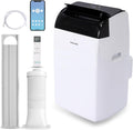  SereneLife Climatiseur Avec Tuyau D'évacuation - Mobile - Wi-Fi 14000 BTU - 3 En 1 - Refroidissement Et Déshumidification - Climatiseur Avec Kit De Fenêtre - Affichage LED - Mode Silencieux Et Veille