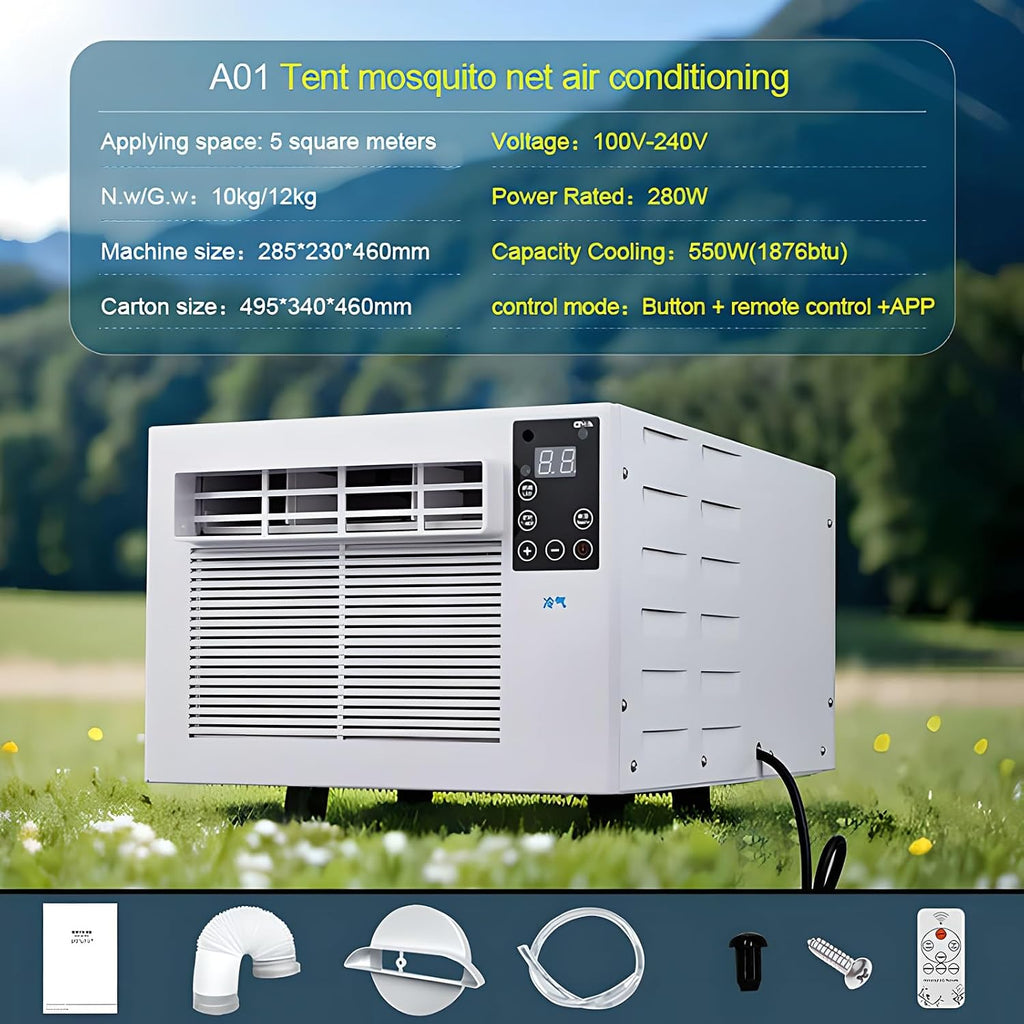 Climatiseur Portable, Refroidisseur D'air, Refroidissement, Ventilation Et Déshumidification, 16-32 ℃, Minuterie 12H