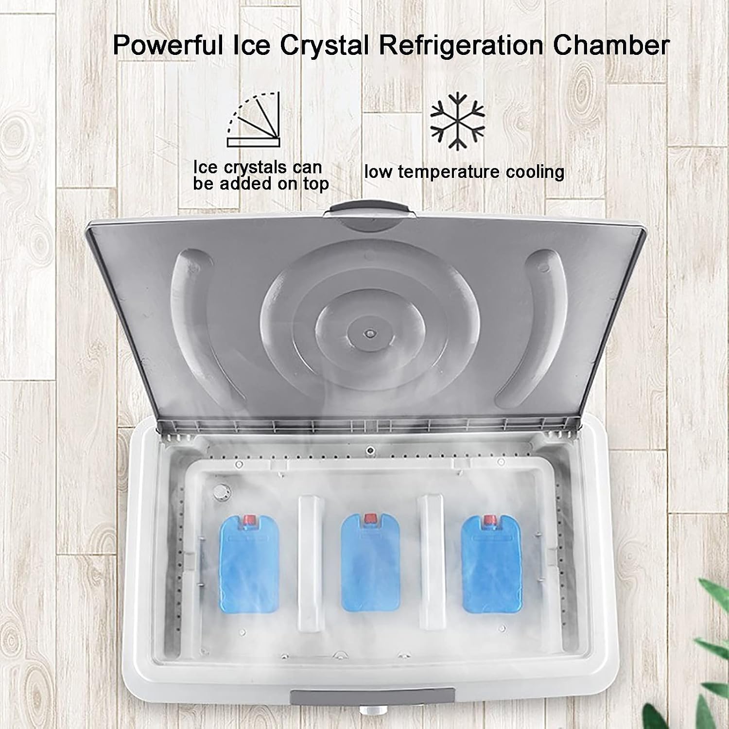  Refroidisseur D'air évaporatif Commercial Puissant Refroidisseur D'air Commercial 3 En 1 Avec Réservoir D'eau De 55 L - Refroidissement, Humidificateur Et Climatiseur Efficaces Pou