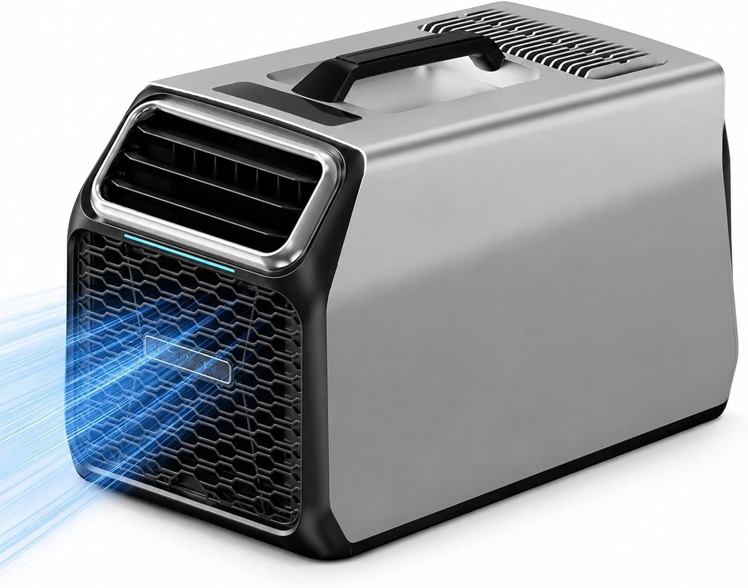  220v Climatiseur Portable 5000 BTU Pour Cabine De Camion Silver-220V | Solution Compacte Pour Cabine De Camion, Van, Tente Ou Petit Bureau Quand Une Clim Fixe N’est Pas Possible.