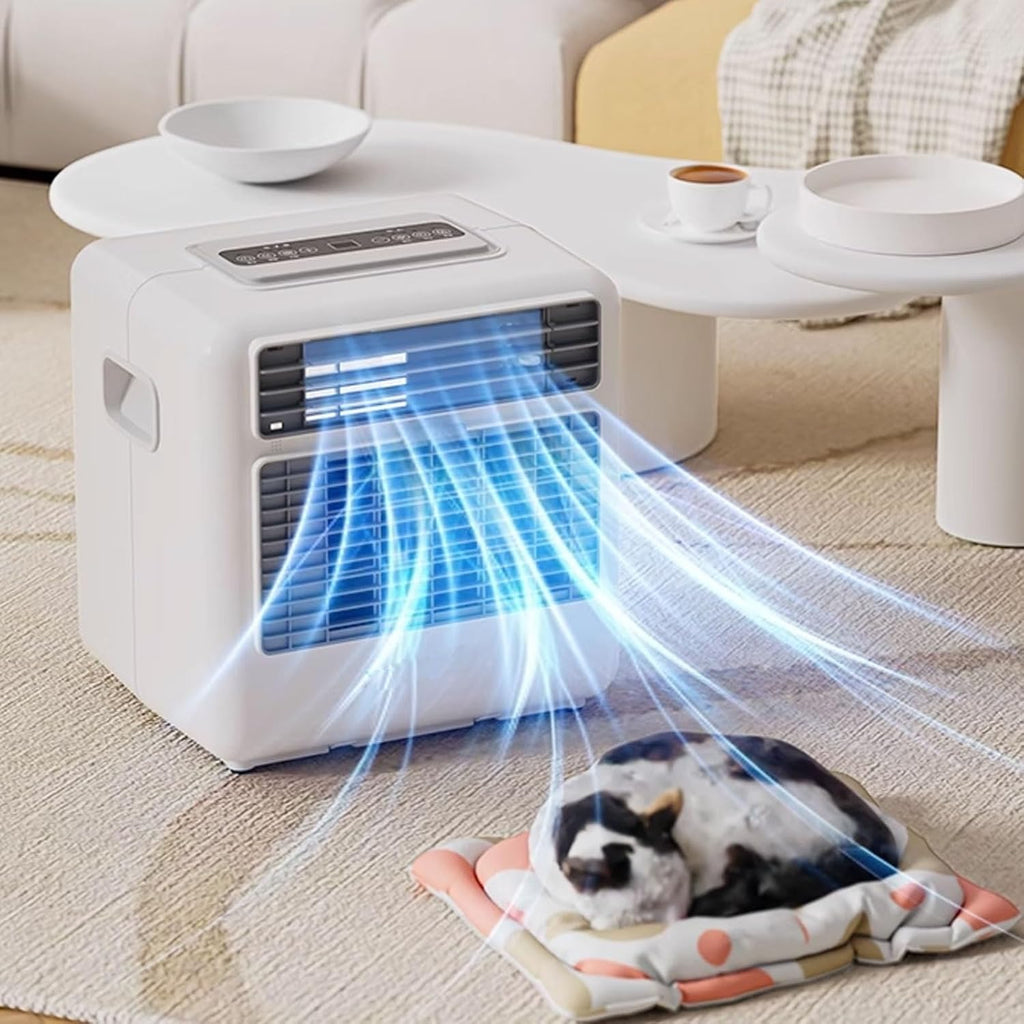 GENERIC Climatisation Portable Silencieuse 3 Vitesses De Ventilation Refroidisseur D'air Avec Clavier Et Télécommande Minuterie 12 H Ventilateur Climatiseur 220 V