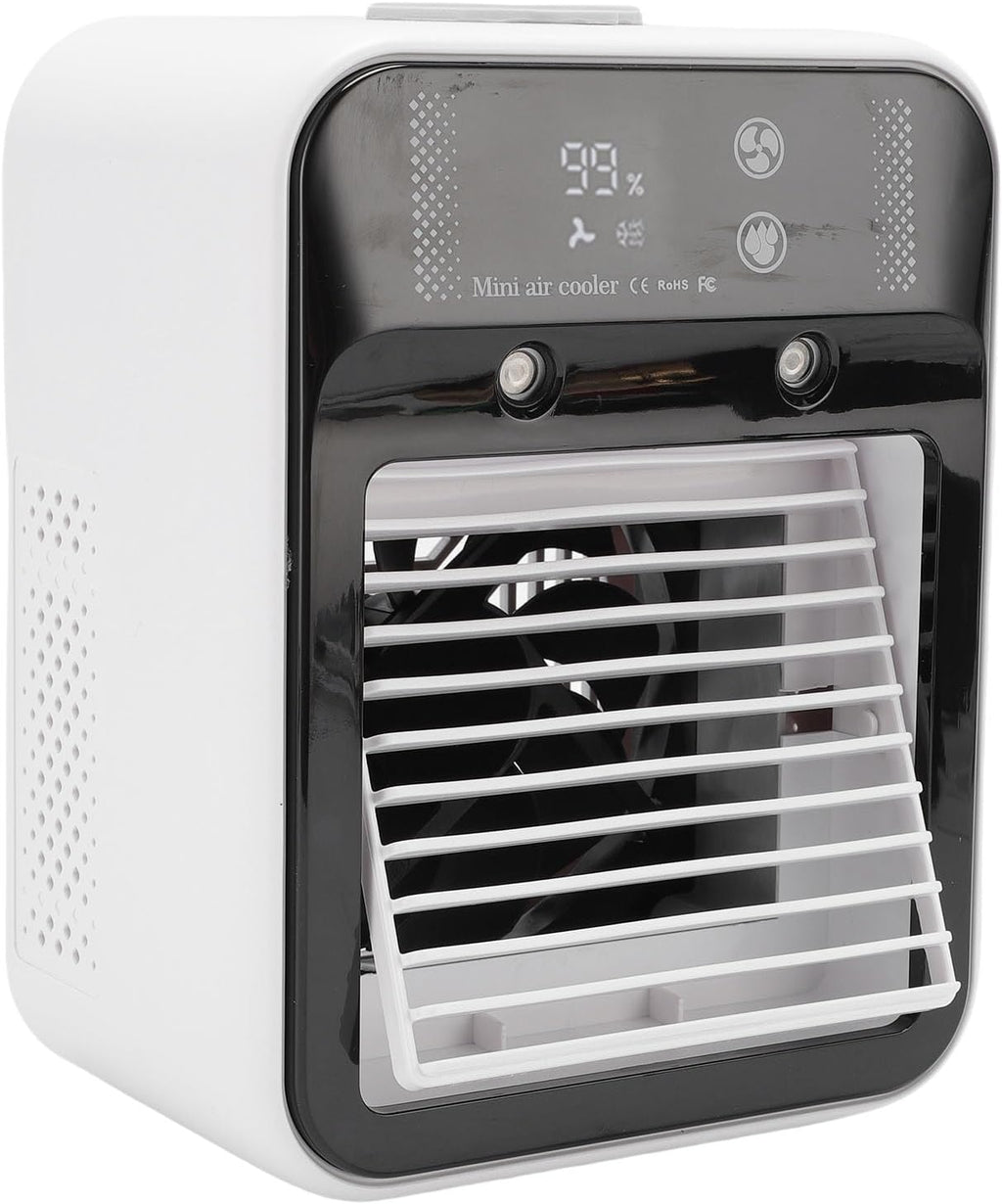  Tnfeeon Climatiseur Portable, Ventilateur De Refroidissement Silencieux Avec Modes De Double Aérien, Batterie Rechargeable Pour Les Campeurs Et Usage Domestique