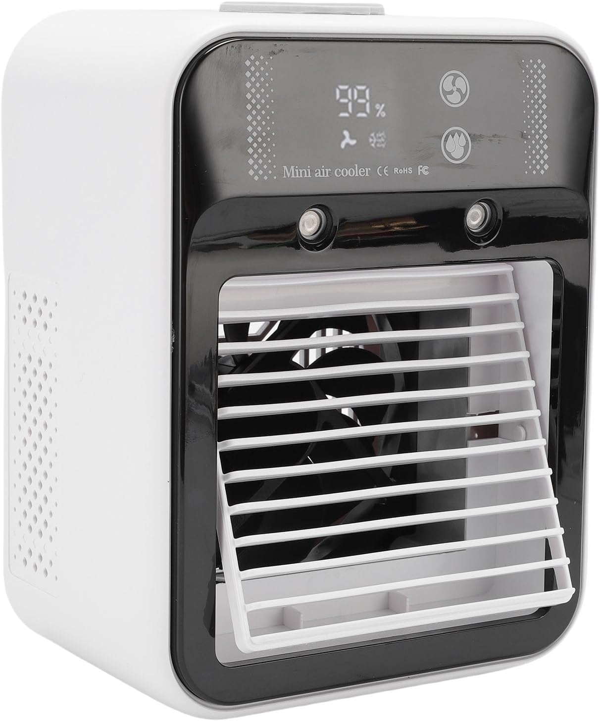  Tnfeeon Climatiseur Portable, Ventilateur De Refroidissement Silencieux Avec Modes De Double Aérien, Batterie Rechargeable Pour Les Campeurs Et Usage Domestique