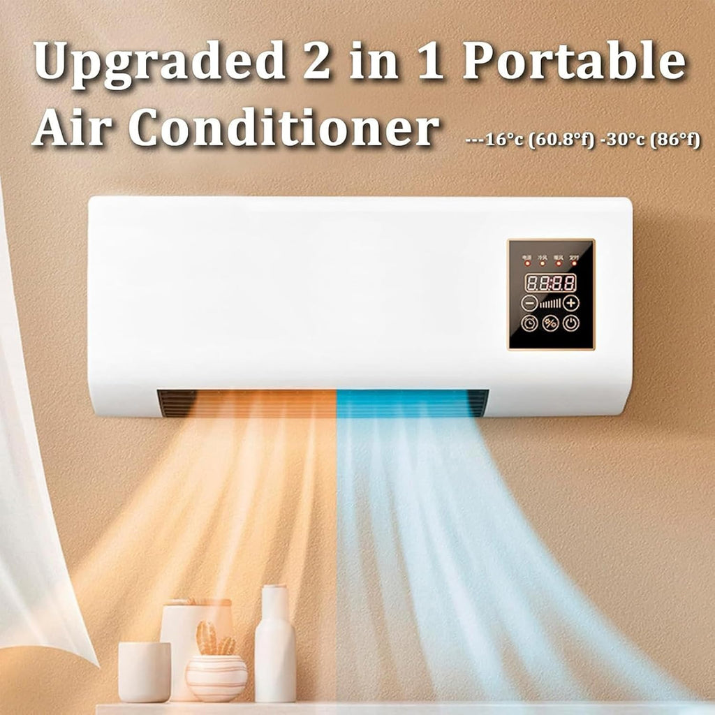 GENERIC Climatiseur Portable Sans Conduit, Pas Besoin De Fenêtre - Climatiseur Mural 3-en-1 Avec Ventilateur Sans Pales Et Télécommande - Système Split Facile à Installer, Refroidissement Ultra Silencieux #4