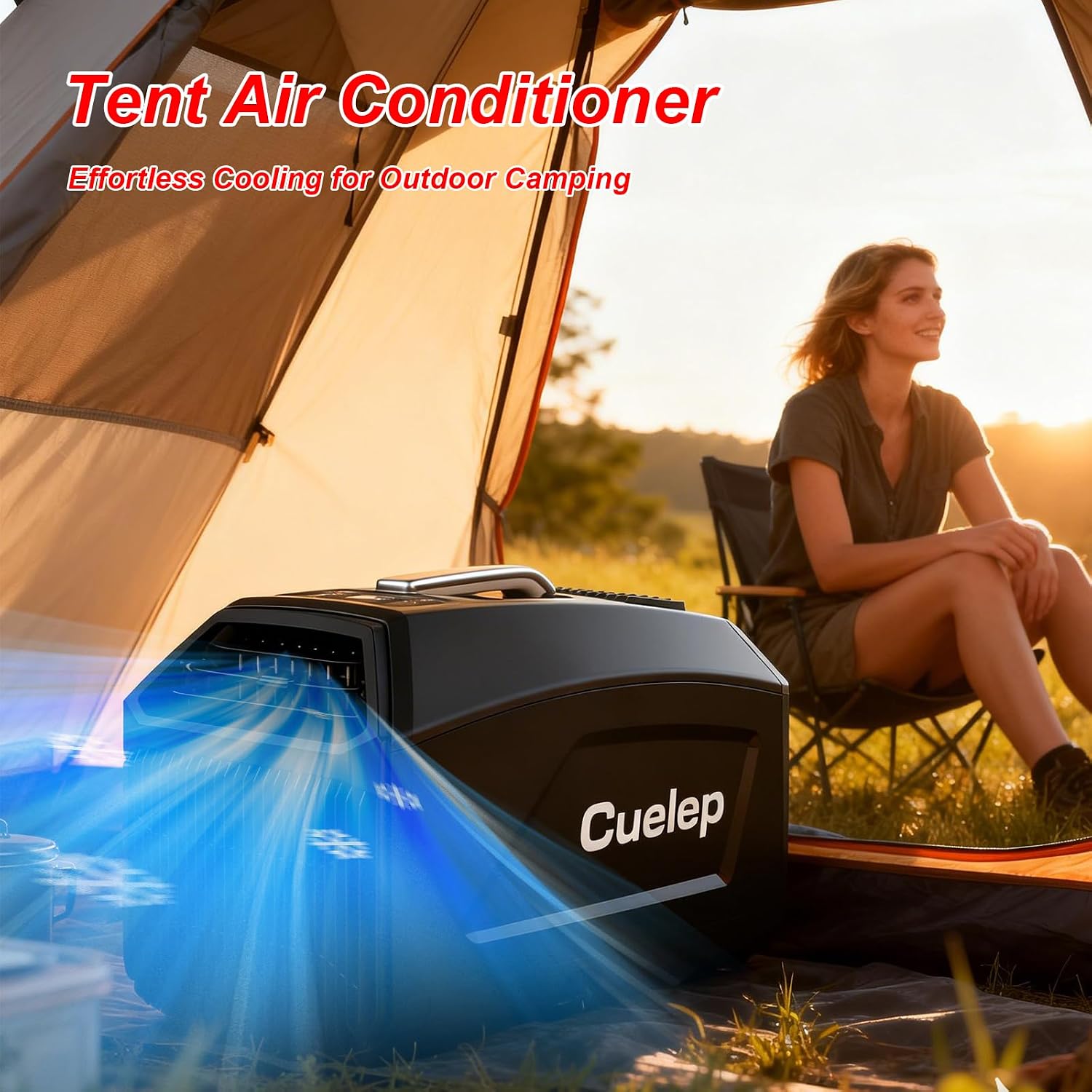  Climatiseur Portable, 5000 BTU AC 450 W Consommation D'énergie, Refroidissement Rapide, Mini Climatiseur Portable Pour Tente De Camping, Camping-car, Voiture, Camion, Animal Domestique (AC