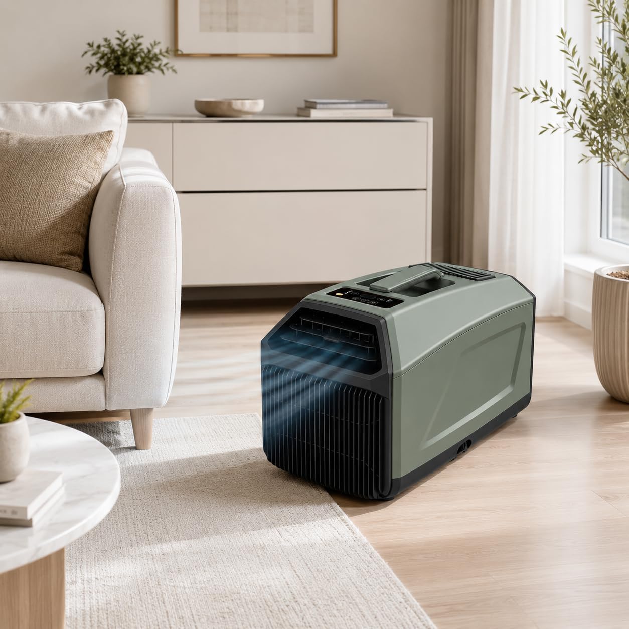  Climatiseur Portable 5000 BTU 230V - Nouveau Modèle 2026, Flux D’air Amélioré Pour Une Sensation De Fraîcheur Plus Rapide, Adapté Aux Chambres Et Petits Espaces De La Maison Grey