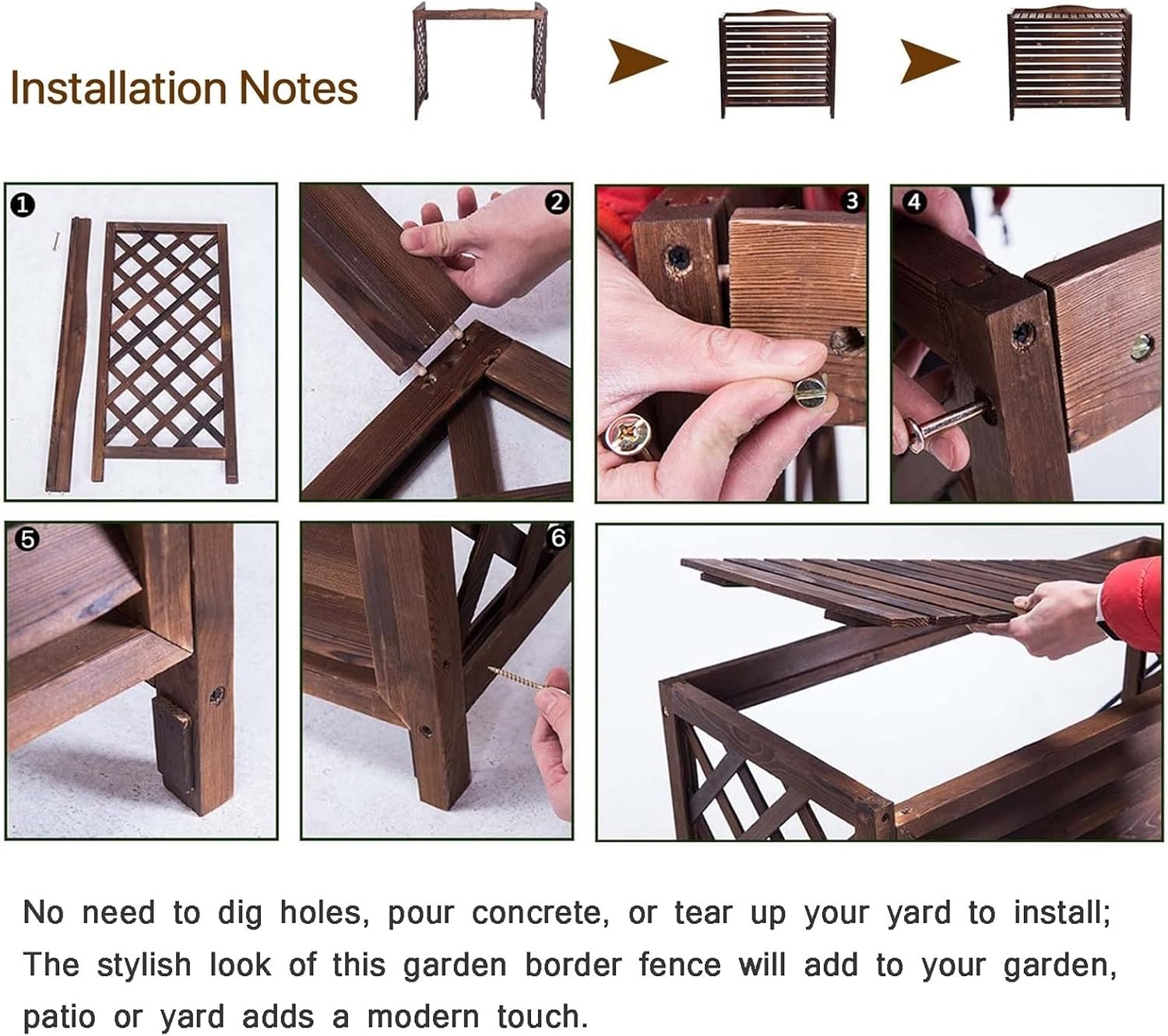 GENERIC Housse Pour Climatiseur Extérieur Et Boîtier De Pompe à Chaleur – Clôture D'intimité En Bois Massif, Poubelle Cachée, Support De Fleurs, Grilles Pour Unités De Climatisation.