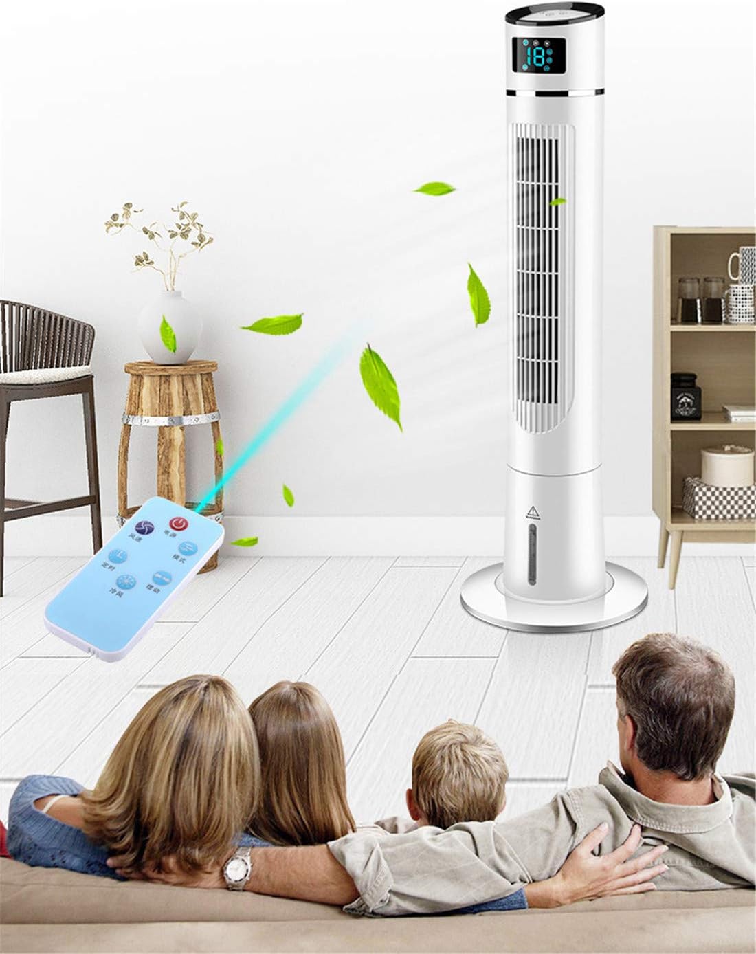  Mobile Ventilateur Colonne Climatiseur Portable Humidificateur Refroidisseur D'air Avec 3 Vitesse 3en1 évacuation Simple Ventilateur Air Cooler (Mechanical)