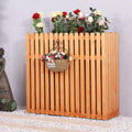 GENERIC Clôture En Bois Massif Pour Climatiseur – Housse Anti-corrosion Pour Unités Extérieures 100 X 30 X 60 Cm – Support élégant Pour Plantes Et Solution De Cachette D'air Conditionné