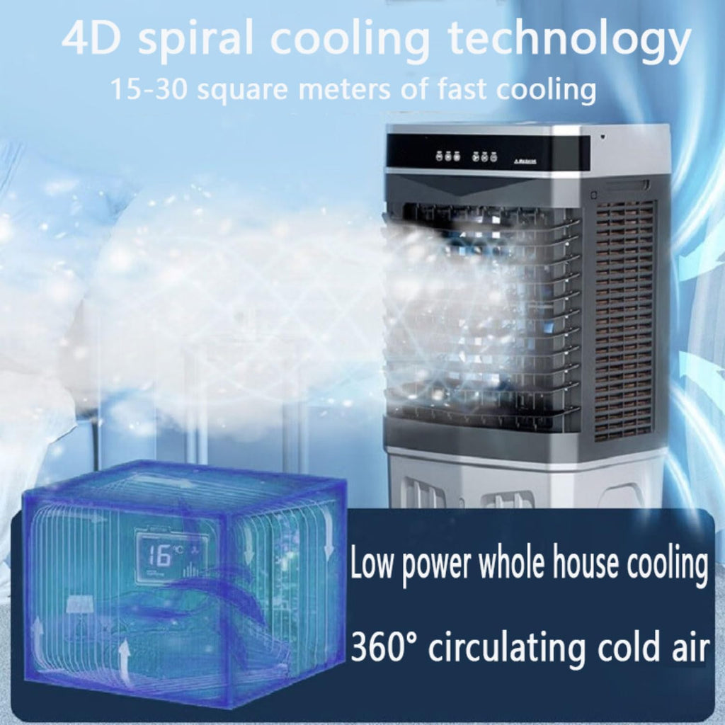 GENERIC Refroidisseur D'air 3-en-1 Avec Réservoir De 50L, Oscillant à 120 °, Mode De Sommeil Silencieux, Minuterie 12H, Utilisation à Faible Consommation D'énergie Pour Le Refroidissement De L'appartement De