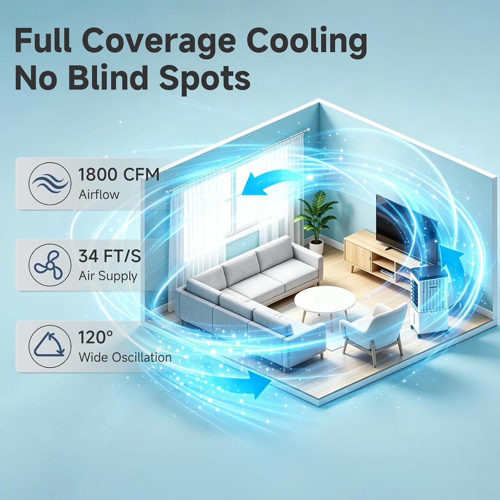  Climatiseur Portable, Refroidisseur D'air