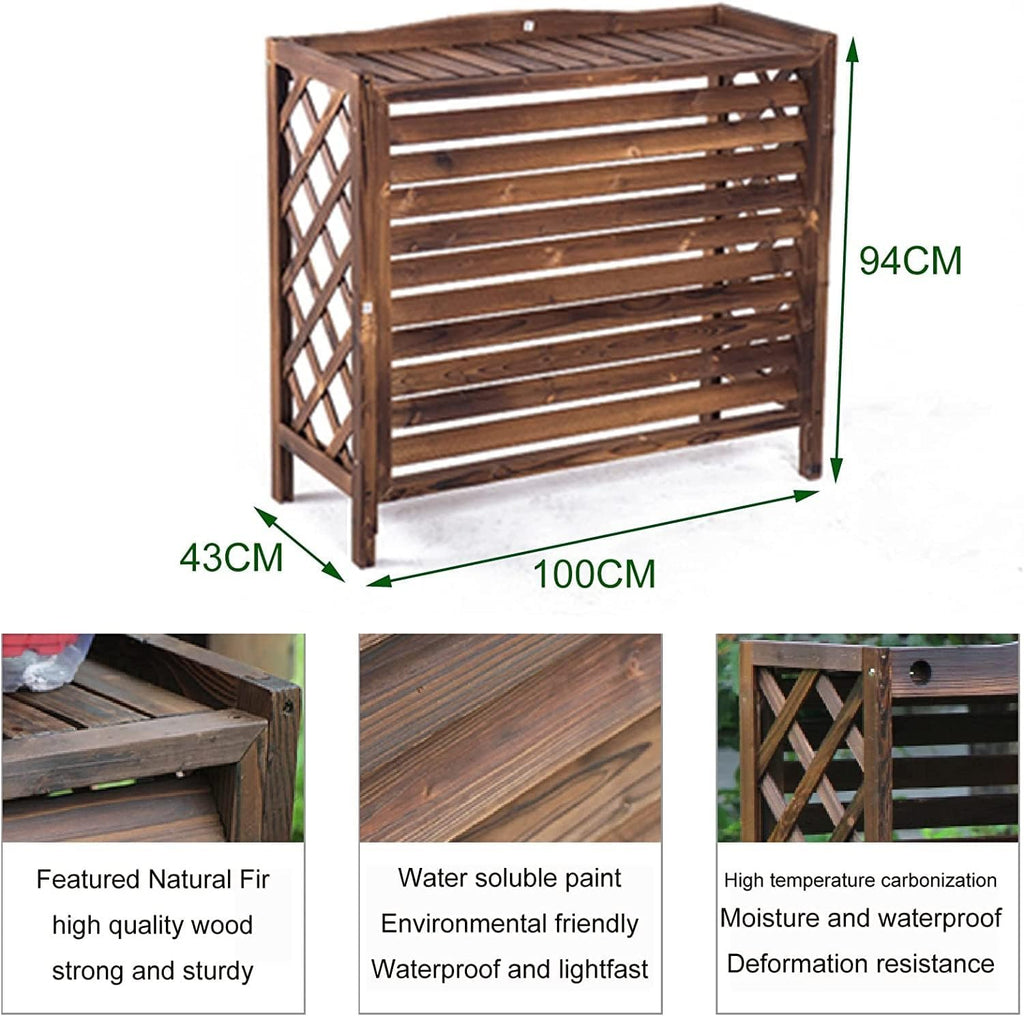  Housse De Protection Pour Climatiseur Extérieur - Grilles De Protection Extérieures Pour Climatiseurs Et Pompes à Chaleur - Dimensions : 100 X 43 X 9 Cm