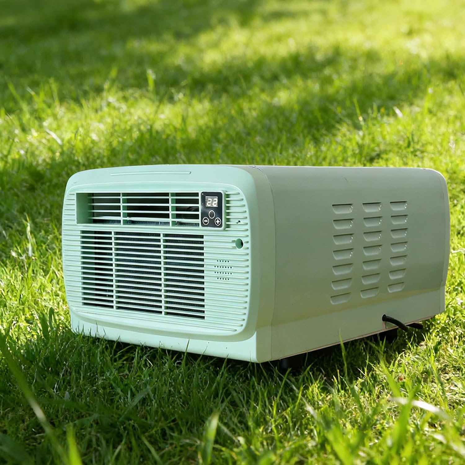  2200BTU Unité De Climatisation Portable, Mini Refroidisseur Compact Pour Les Petites Pièces, Les VR Et Le Camping, Faible Consommation D'énergie, Contrôle De L'application, Refroidissement Rapide Avec