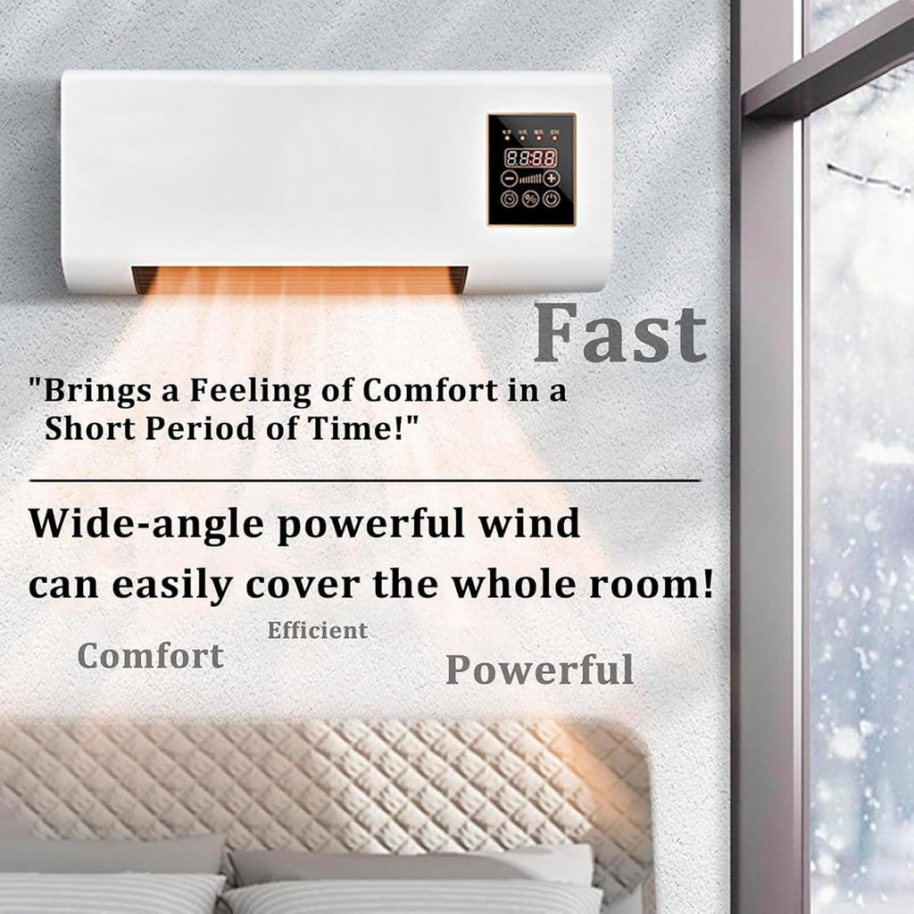 GENERIC Climatiseur Portable Sans Conduit, Pas Besoin De Fenêtre - Climatiseur Mural 3-en-1 Avec Ventilateur Sans Pales Et Télécommande - Système Split Facile à Installer, Refroidissement Ultra Silencieux #4