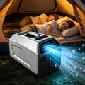  Mini Climatiseur Portable Pour Le Camping,avec Fonction 3 En 1 (Refroidissement,Déshumidificateur Et Ventilateur),Auto-Évaporateur Et Télécommande,Idéal Pour Tentes Et Caravanes 1300W