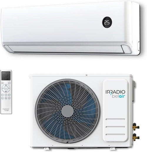  ALASTOR 9 Climatiseur Inverseur 9000 BTU Avec Pompe à Chaleur, Gaz R32, Classe A++/A+, Télécommande LCD Sans Fil, écran LCD, Filtres Lavables, Minuterie Programmable