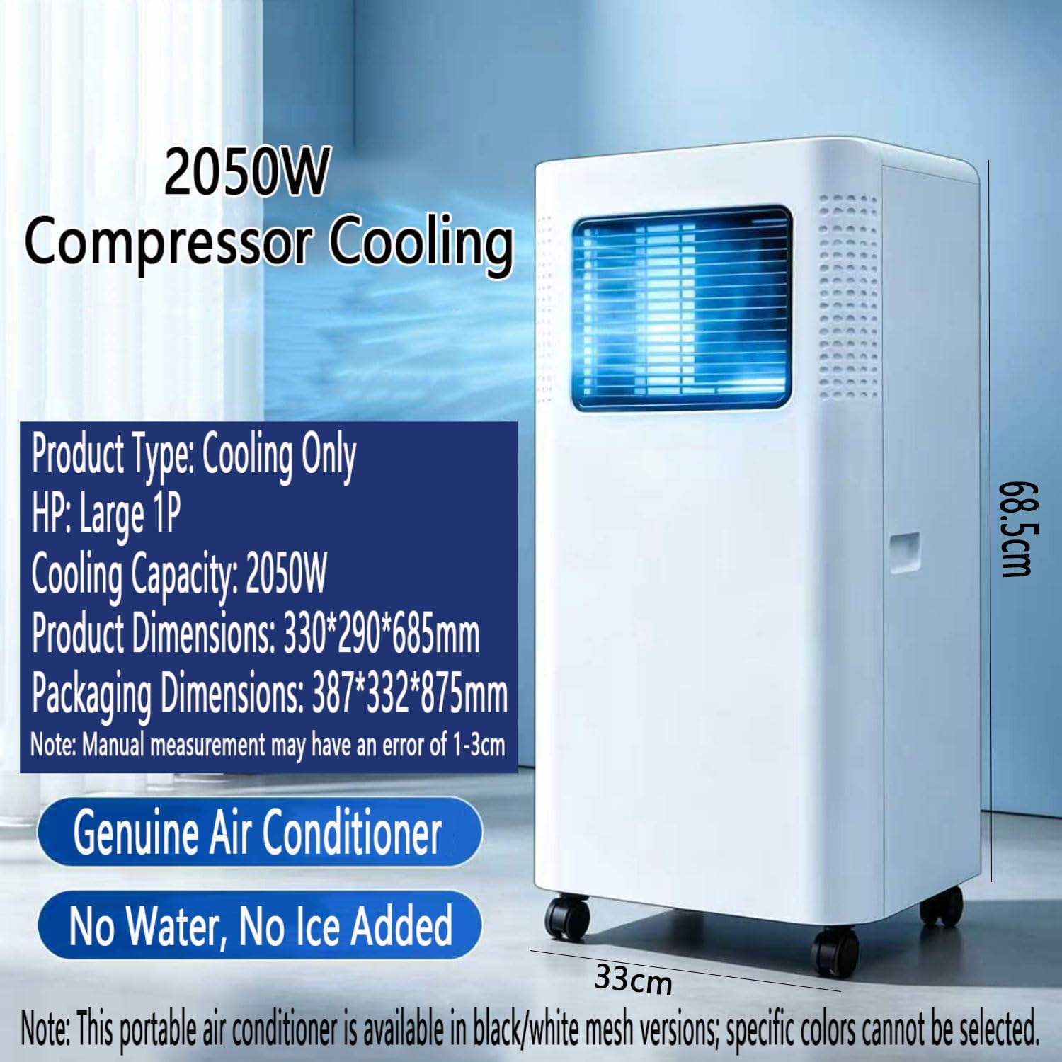  Climatiseur Portable, Unité Intelligente AC Silencieuse Avec Déshumidificateur Cool Et Modes Ventilateur, Couvre Les Chambres Jusqu'à 300 Pieds Carrés, Télécommande, Minuterie 24h, Kit De Fenêtre Comp