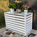  Support De Protection De Climatiseur, Housse De Climatiseur Et De Pompe à Chaleur En Aluminium, Housse De Climatiseur Mini-Split Pour Unités Extérieures, Réduction Du Bruit, Support De Clima