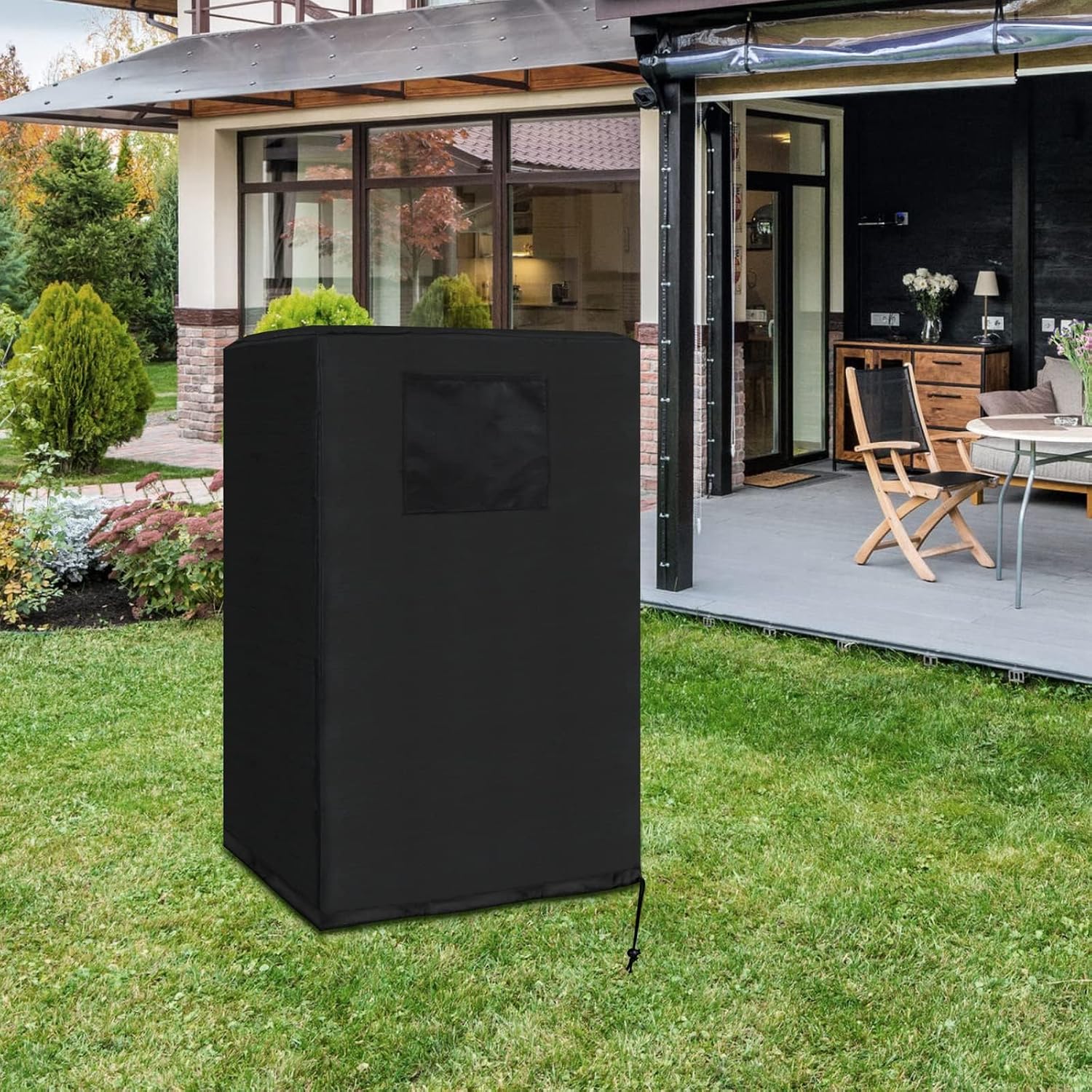  Housse De Climatisation Portable, Housse De Protection étanche Pour Climatiseur Portable, Housse De Protection Avec Poche Pour Accessoires Pour L'intérieur, Tissu 420D (noir)