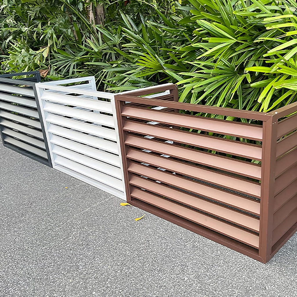  Housse De Protection Pour Climatiseur Extérieur – Écran De Protection Antivol Toutes Saisons – Clôture D'intimité Décorative Pour Unités Séparées – Protection De Climatisation Pour Unités Extérieures