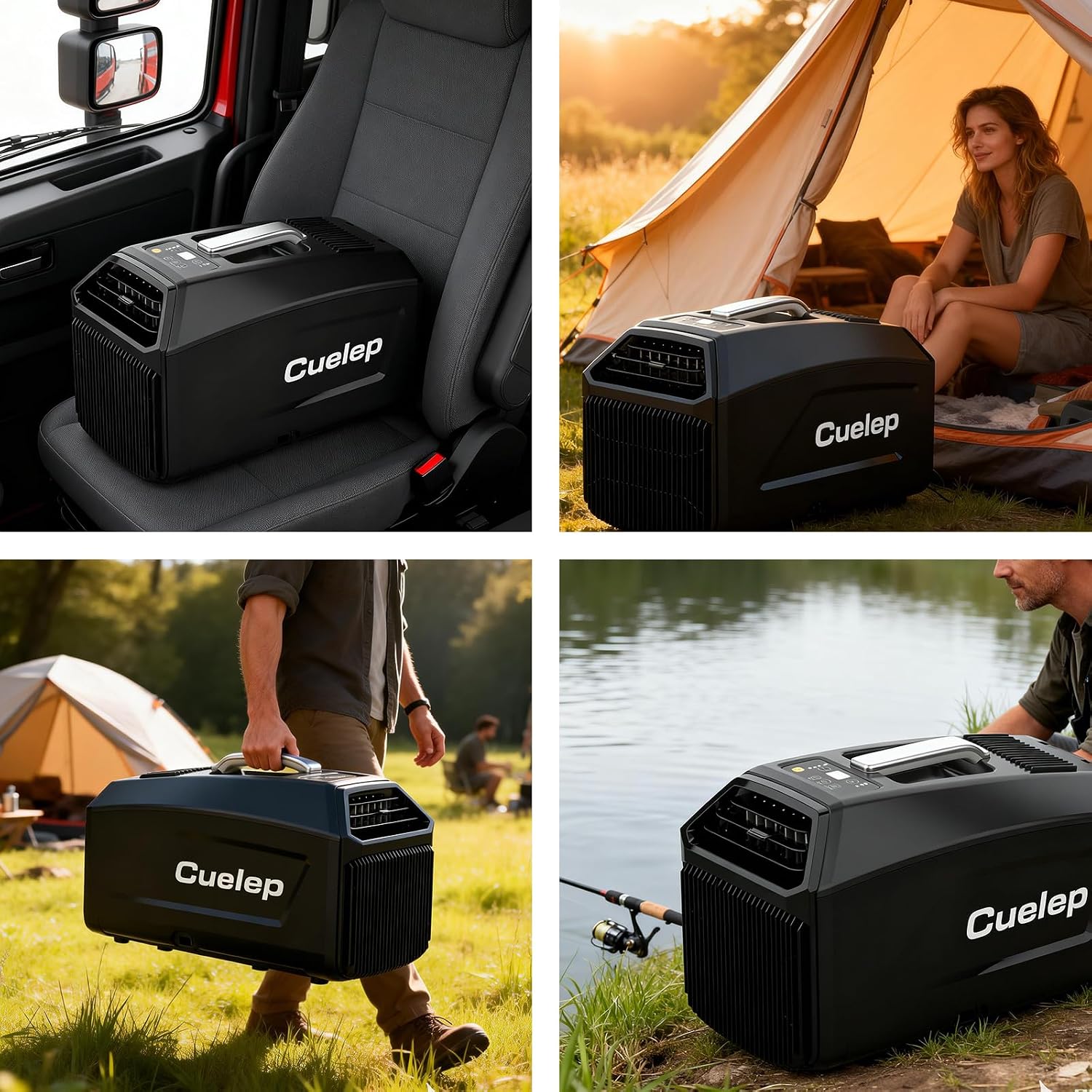  Climatiseur Portable, 5000 BTU AC 450 W Consommation D'énergie, Refroidissement Rapide, Mini Climatiseur Portable Pour Tente De Camping, Camping-car, Voiture, Camion, Animal Domestique (AC