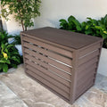 GENERIC Housse De Protection En Aluminium Pour Climatiseur - Résistant Aux Intempéries - Pour Extérieur - Protection Contre Le Condensateur - Assemblage Facile - Protection Toutes Saisons