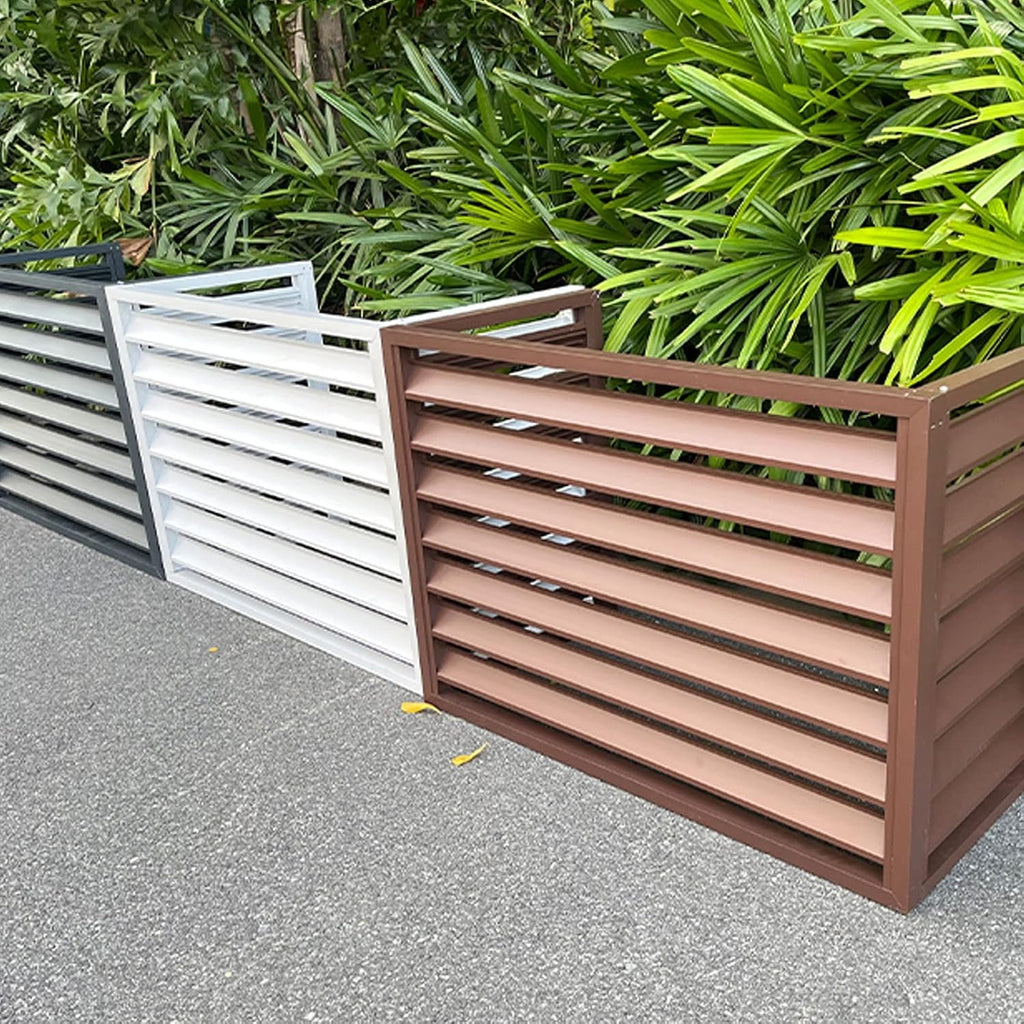 GENERIC Housse De Protection Pour Climatiseur D'extérieur En Aluminium Pour Réduire Le Bruit, étanche à La Poussière Et à L'eau, Idéale Pour Les Unités Extérieures