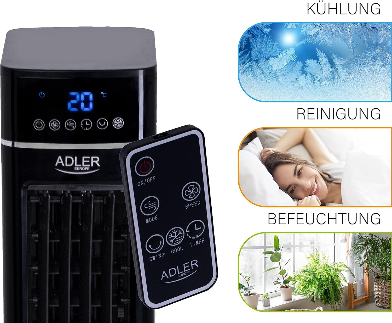  Adler AD 7859 Climatiseur Colonne 3en1